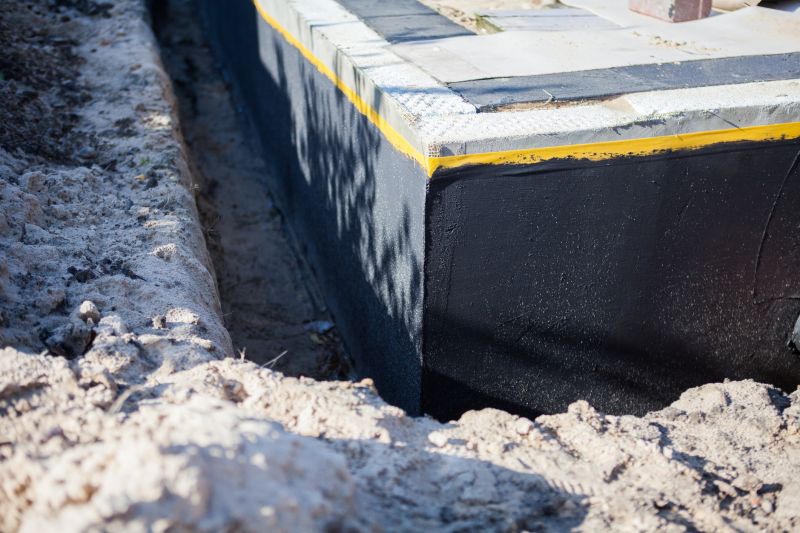 Waterproofing Application on a Foundation